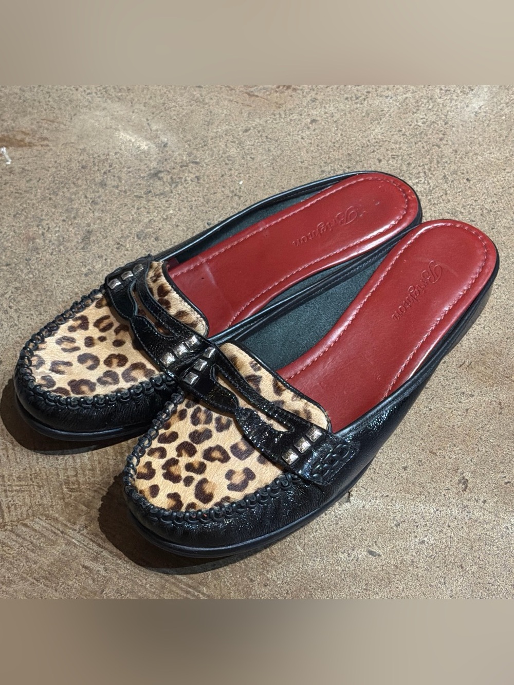 Brighton Leopard Mules